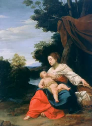 Madonna und Kind, bekannt als Madonna della Cesta (die Madonna des Korbes)